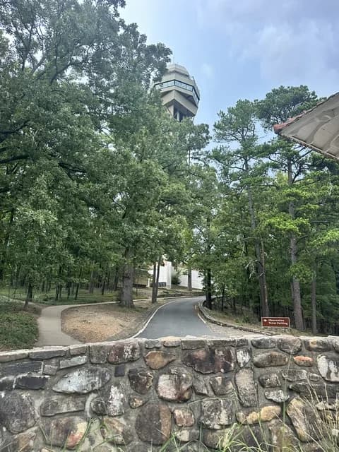 Hot Springs Mountain Tower and the Zig-Zag Mountains: A Scenic Drive Above Town